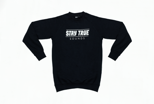 Stay True Sounds - Plain Logo Long-Sleeve Fleece (Black)