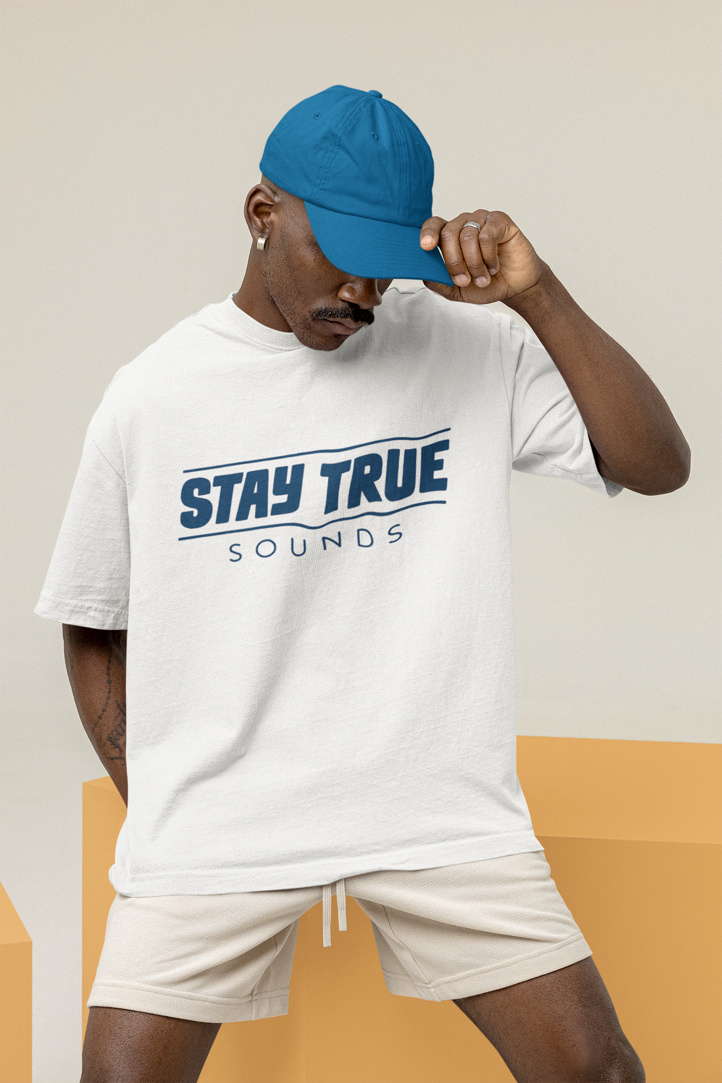 Stay True Sounds - Plain White T (Blue Print)