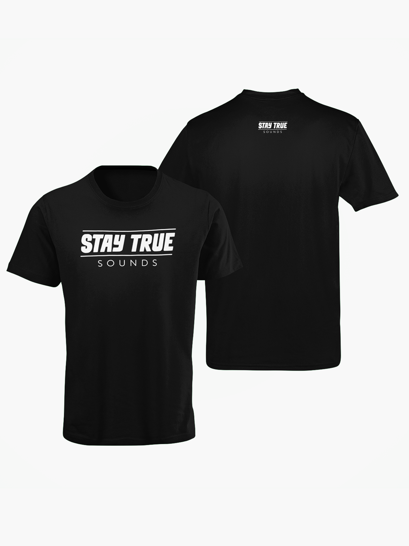 Stay True Sounds - Plain Logo T (Black)